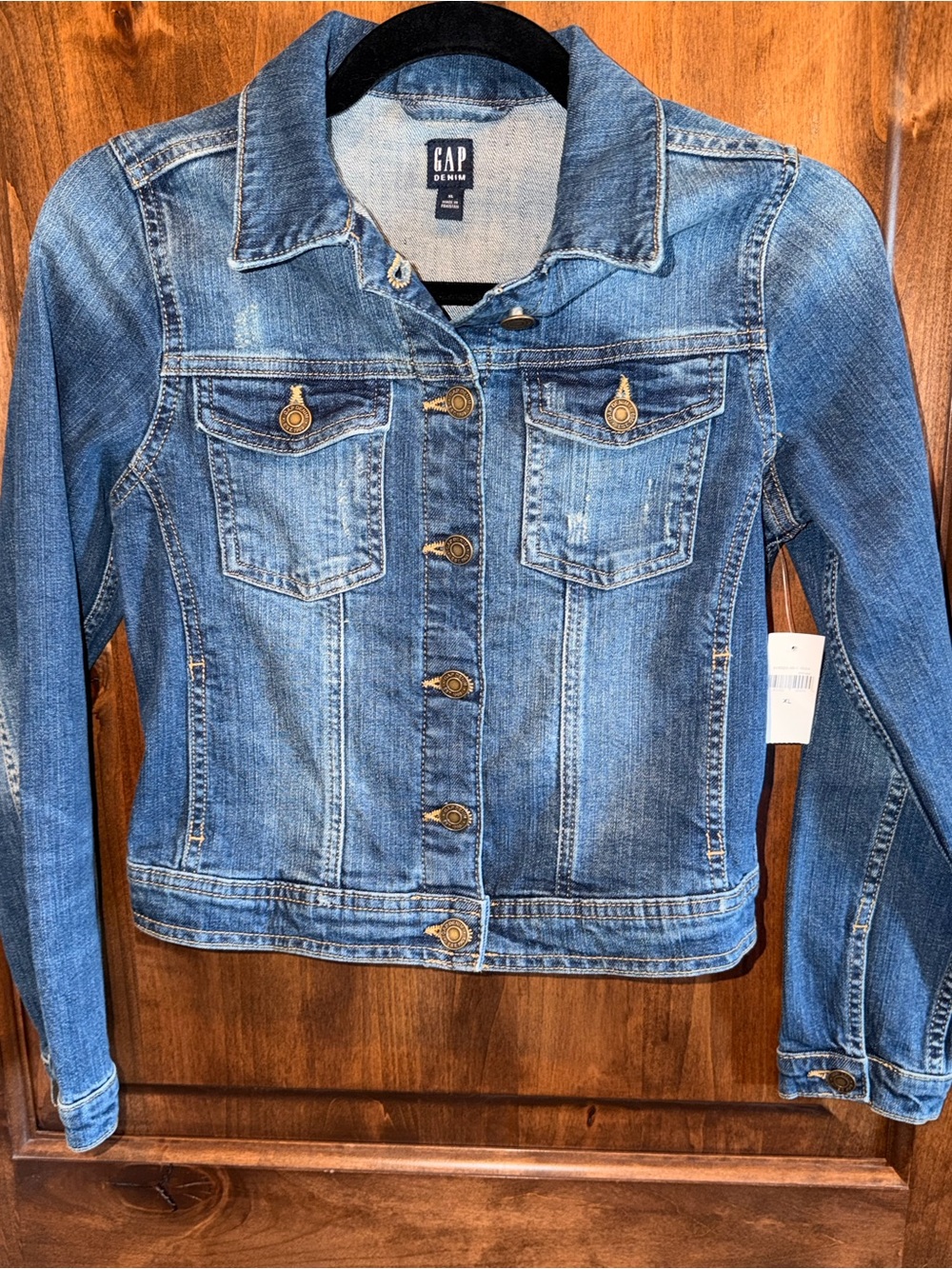 ❤️ GAP Girls's Classic Light Blue Denim Jacket